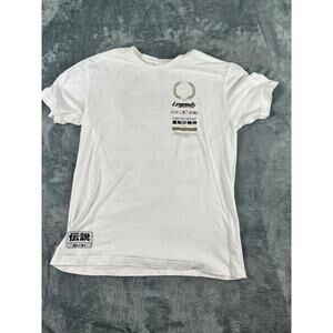 Legends Circuit Team JDM Racing Shirt Men's L White Japanese Drift Tuner Culture